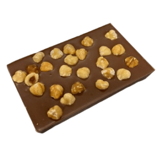 Chocoladereep met hele hazelnoten