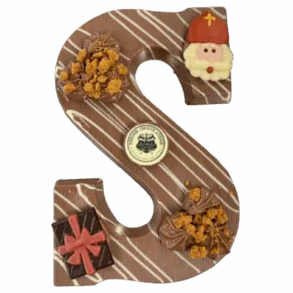Luxe letter melkchocolade met speculoos