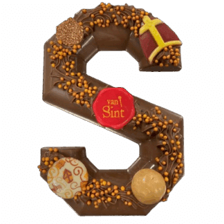 Ambachtelijke chocoladeletter