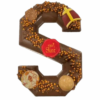 Ambachtelijke chocoladeletter