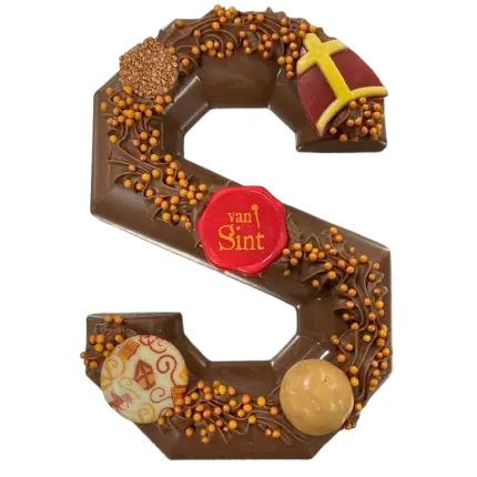 Ambachtelijke chocoladeletter