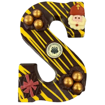 Luxe chocoladeletter met Hoeksche advocaatganache