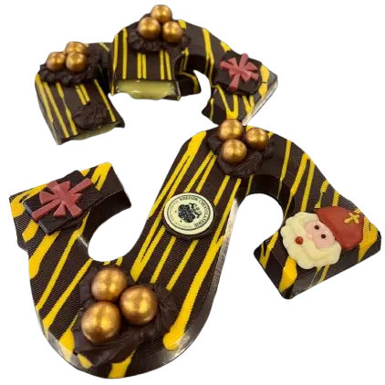 Luxe chocoladeletter met Hoeksche advocaatganache - Afbeelding 2