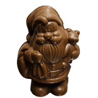 Kerstman holgoedfiguur melkchocolade