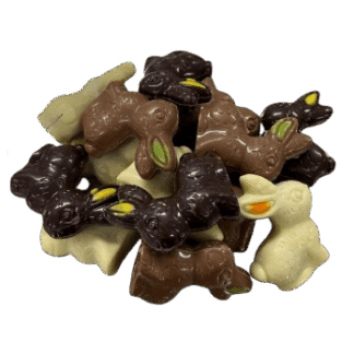 Hazelnootpraliné paashaasjes gevuld