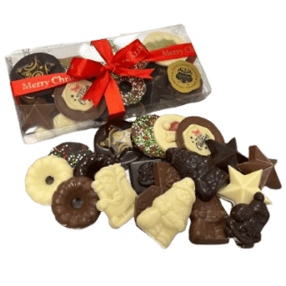 Cadeaudoosje Kerstchocolade massief